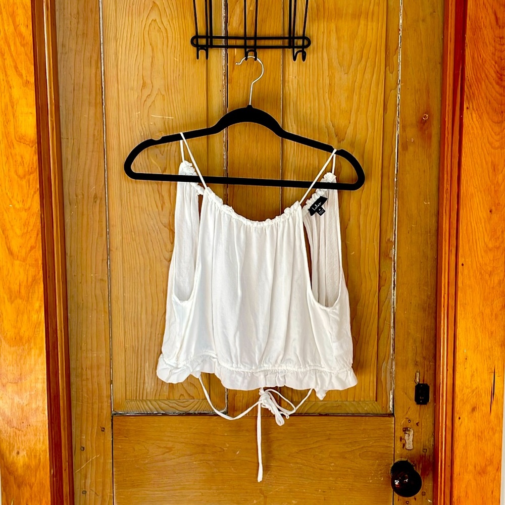 Lulus Let Good Times Roll Tie-Back Halter Tank Top